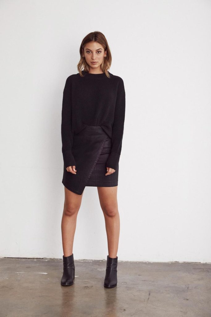 VETTA Capsule Leatherette Skirt