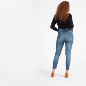 High Rise Skinny Jeans (mid blue wash)