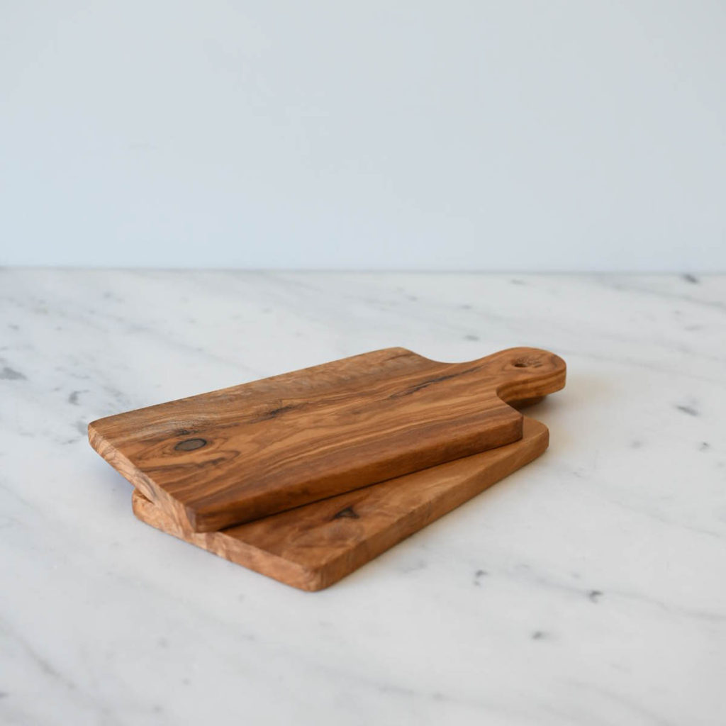 June Home Supply Olive Wood Rectangular Mini Board